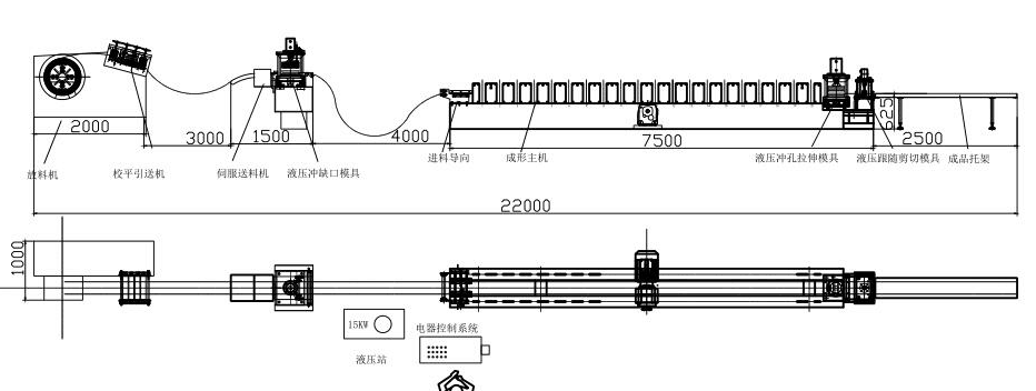 钢框架卷成型机
